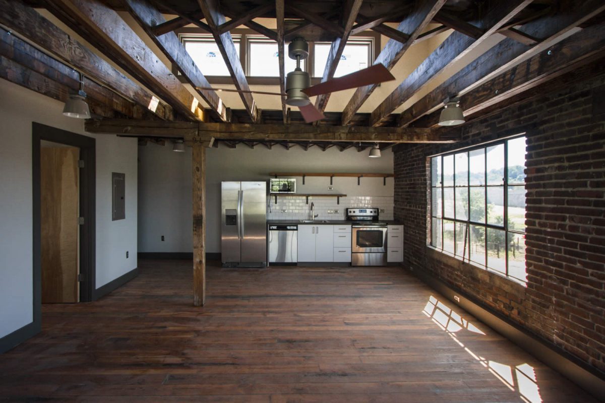 Skylight Knoxville apartment at Electric Company Lofts
